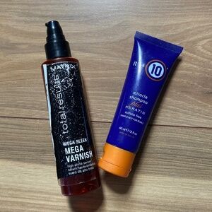 It’s a 10 shampoo/total results hair serum